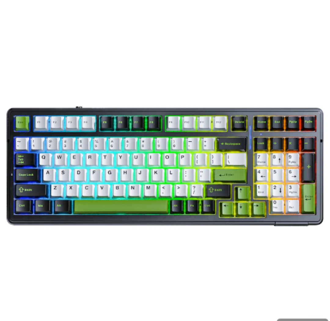 Aula Mechanical Gasket 80% Keyboard Multimode - Black/White/Grey